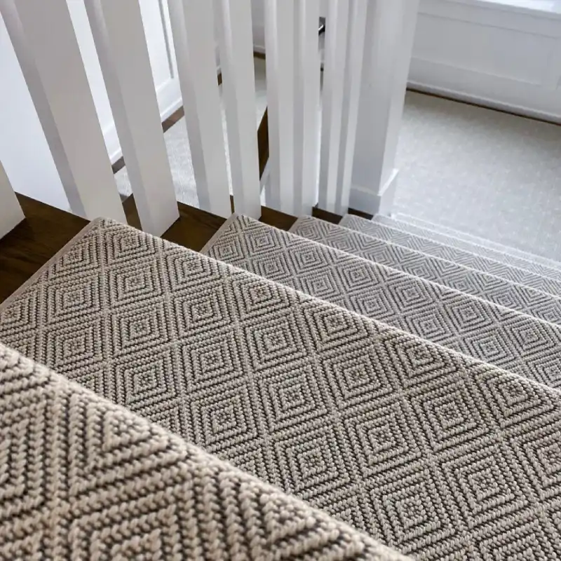 Abrasion-resistant heavy-traffic stair carpet tiles in UAE
