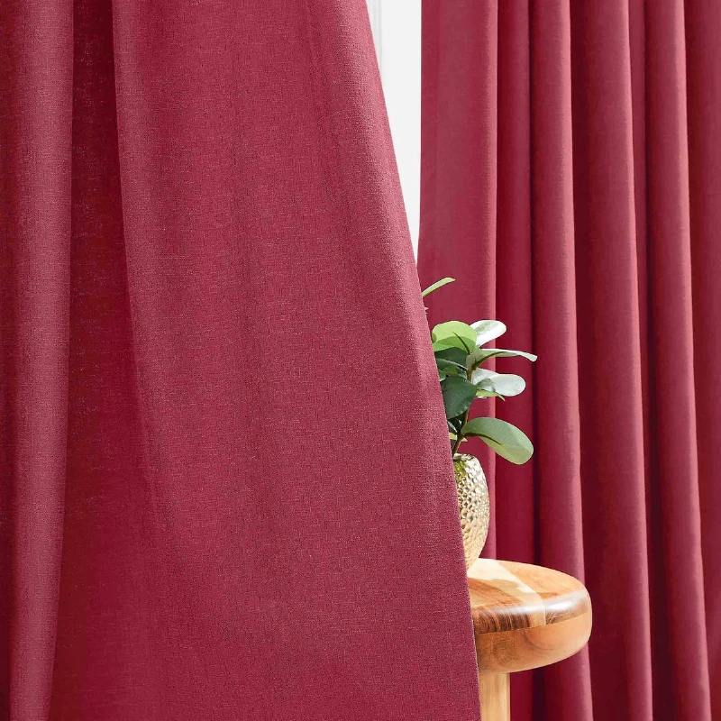 Anti-static easy-care soft tactile feel linen curtains in Dubai