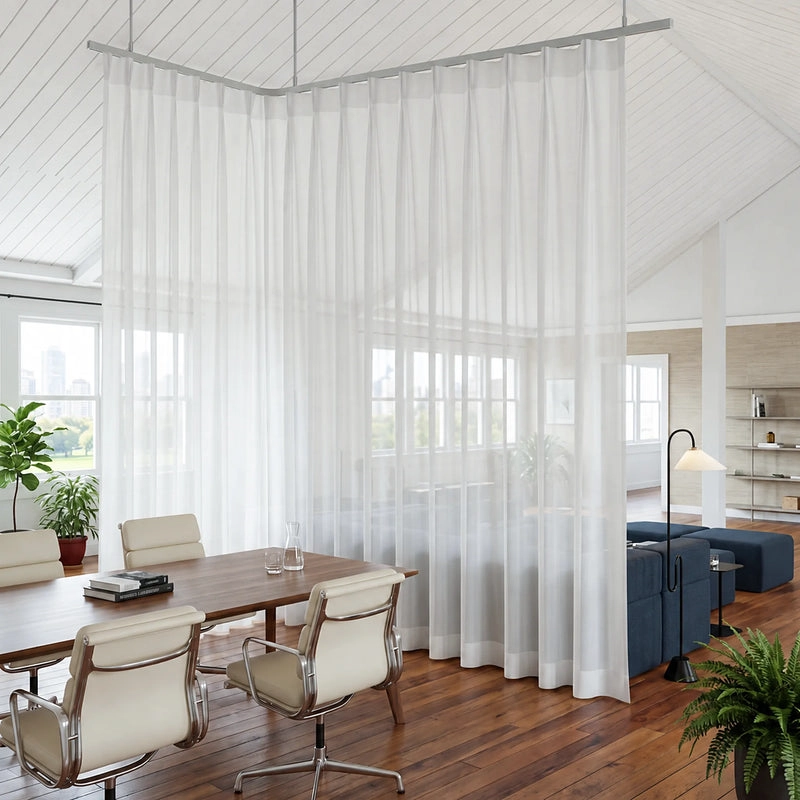 Colorfast non-fading fine linen look sheer curtains in UAE