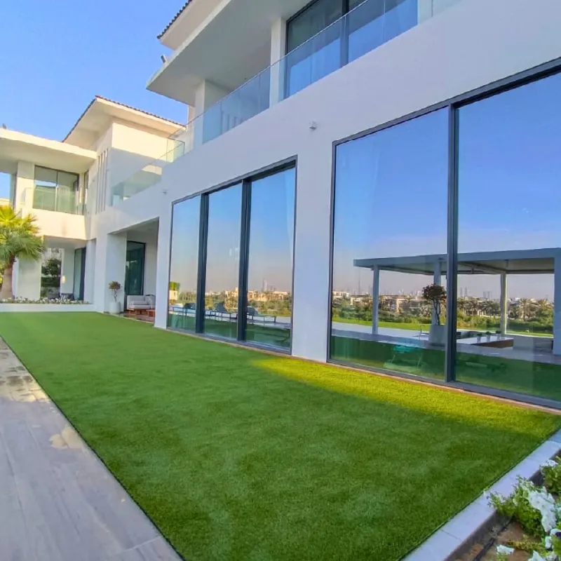 Cool-touch heat-reflective synthetic artificial grass in UAE