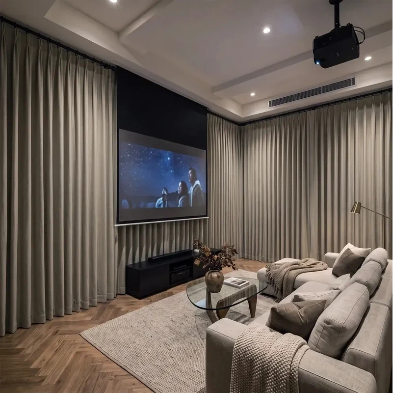 Crush-resistant high-density microfiber plush velvet curtains in Dubai