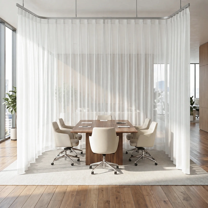 Crush-resistant low-maintenance soft drape sheer curtains in Dubai