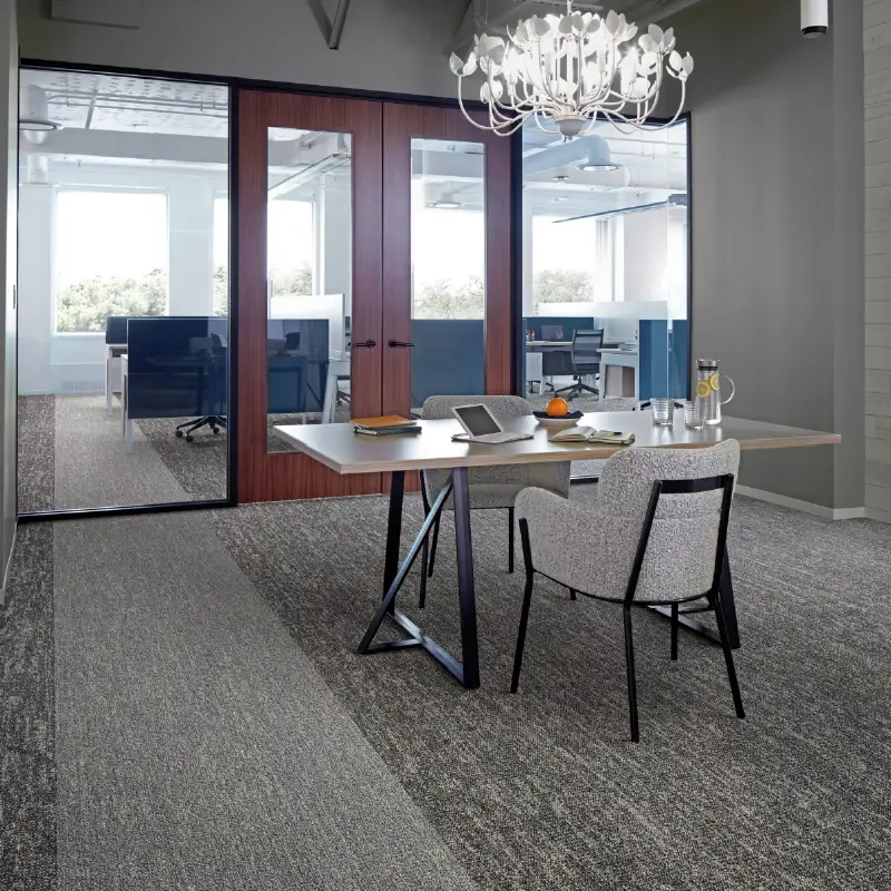 Cushioned shock-absorbing high-density carpet tiles in UAE