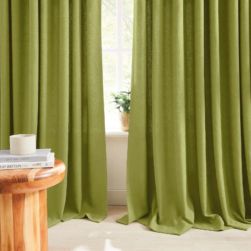 Dimensionally stable pre-washed non-shrink linen curtains in UAE