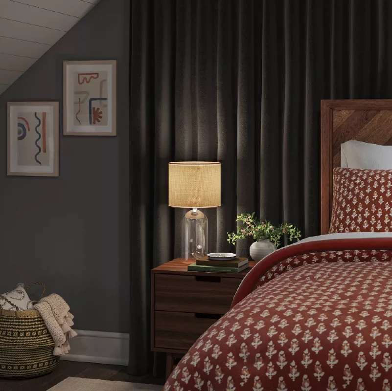 Draft-blocking energy efficient insulation lined velvet curtains in UAE