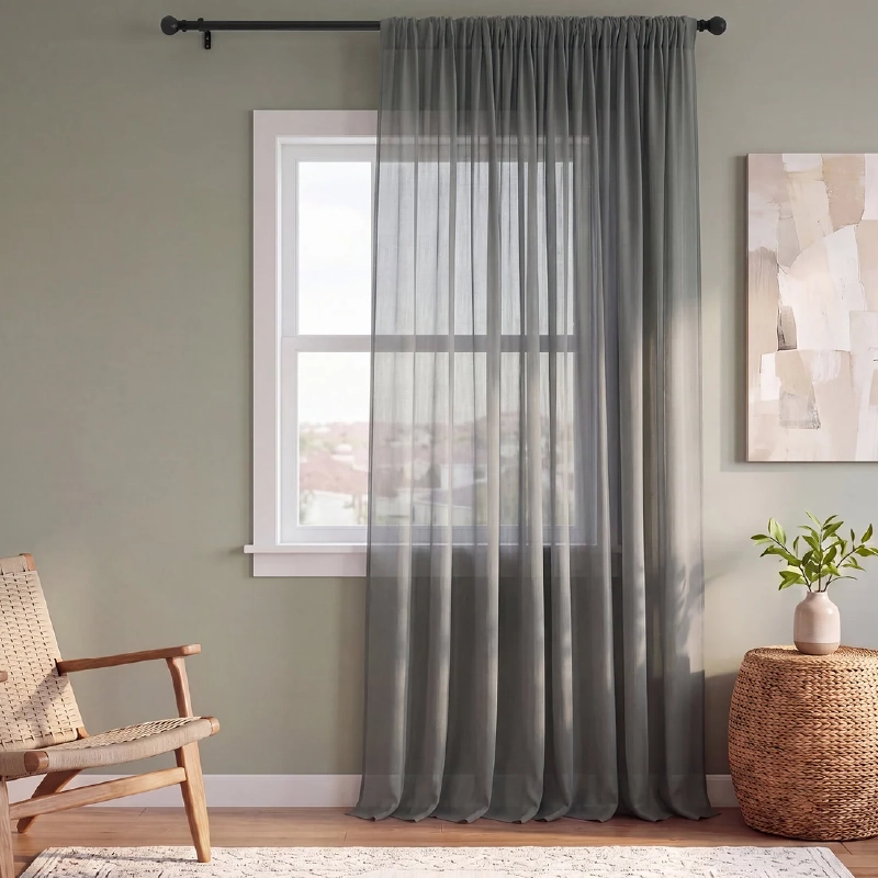 Dust-shield clean-surface airy sheer curtains in Dubai