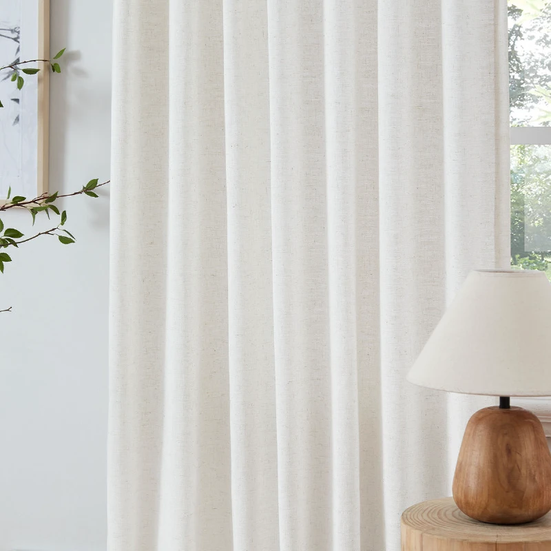 Eco-friendly organic sustainable pure flax linen curtains in UAE