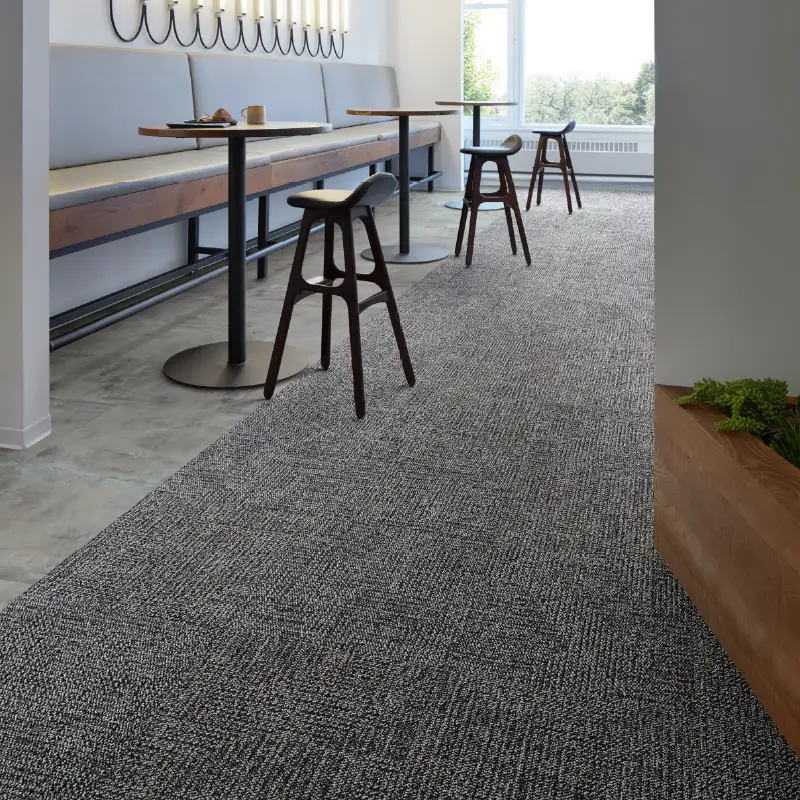 Heavy-duty premium nylon fiber carpet tiles in UAE