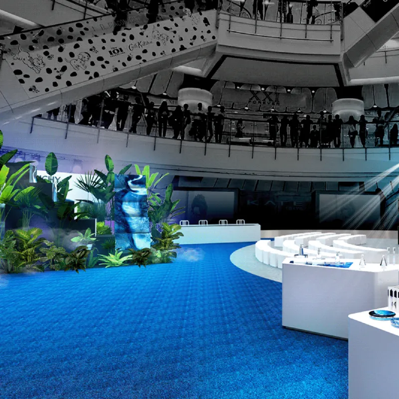 High-density needle-felt premium finish exhibition carpet in Dubai