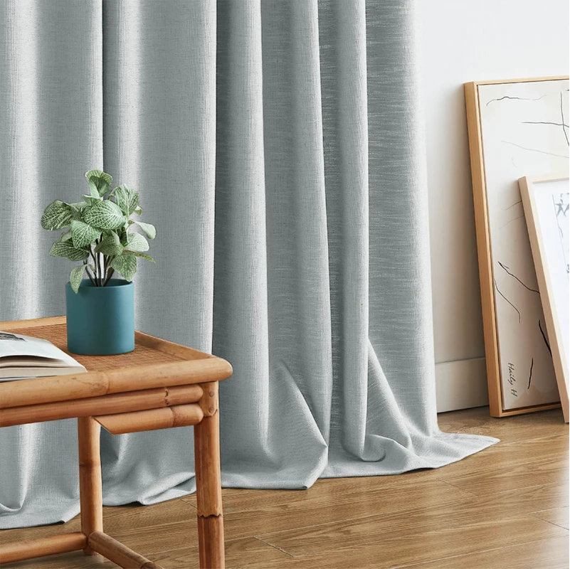 Hypoallergenic dust-repellent hygienic natural linen curtains in UAE