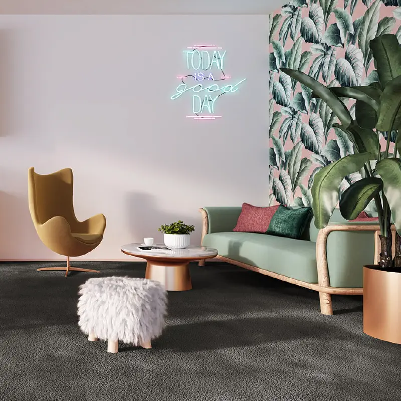 Intricately designed wall-to-wall carpet in Dubai