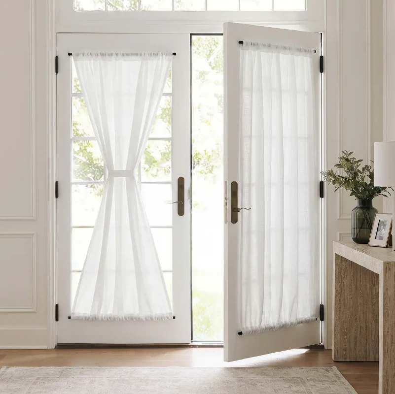 Low-maintenance washable organic woven linen curtains in Dubai
