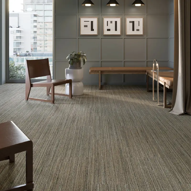 Noise-reducing properties in carpet tile material in Dubai