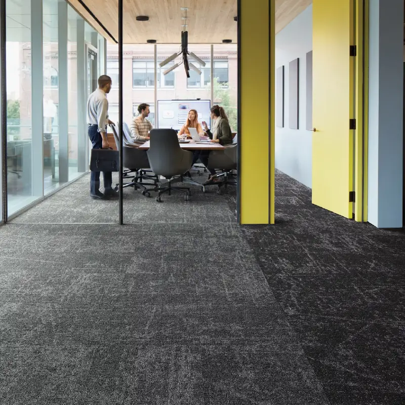 Precision-cut seamless finish high-quality carpet tiles in UAE