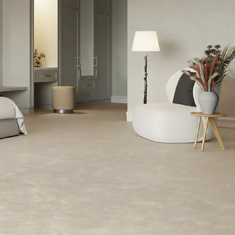 Premium quality wall-to-wall carpet with a soft finish installed in UAE