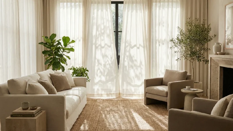 Residential Linen Curtains