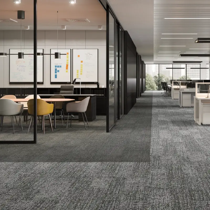 Slip-resistant high-grip backing carpet tiles in Dubai