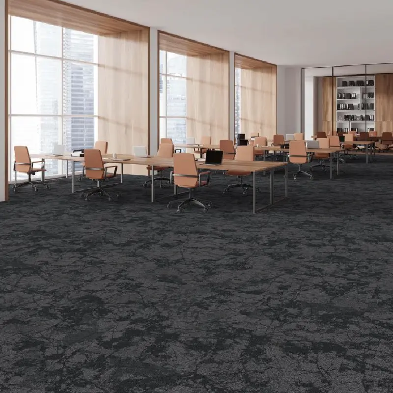 Stain-shield protected easy-care carpet tiles in UAE