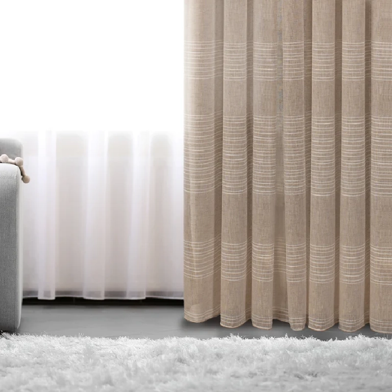 UV-blocking soft ambient daylight shield sheer curtains in UAE