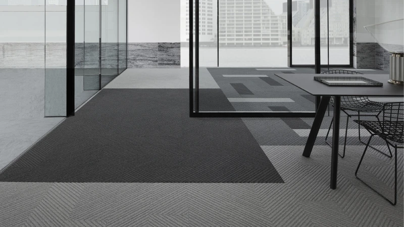 Versatile Carpet Tiles that can be mixed and matched for limitless design possibilities in any space