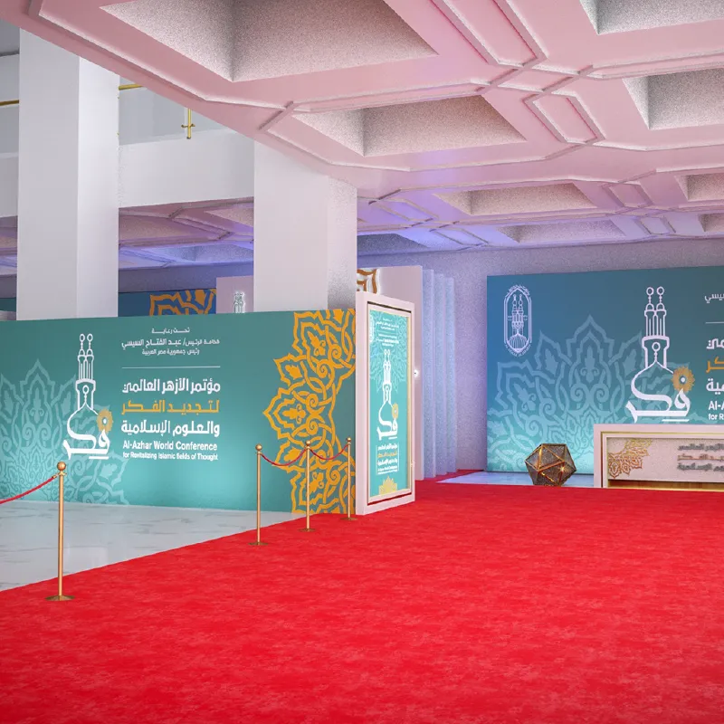 Vibrant colorfast high-impact exhibition carpet in Dubai