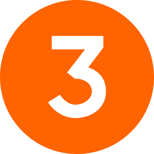 3 number icon